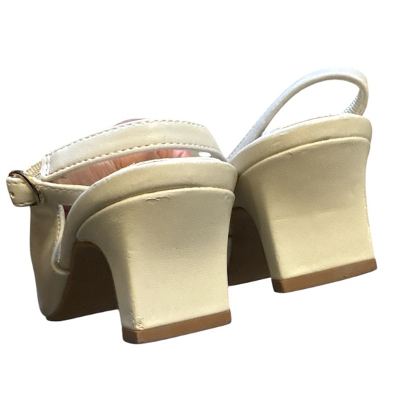 EASY STREET Womens Catie Slingback Pumps - Off White - Size 8M - Picture 5 of 5